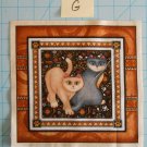 Wild Cats by Dan Morris RJR Fabric Square Crafts or Quilting Cotton 8" x 8"  G