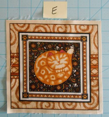 Wild Cats by Dan Morris RJR Fabric Square Crafts or Quilting Cotton 8" x 8"  E