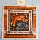 Wild Cats by Dan Morris RJR Fabric Square Crafts or Quilting Cotton 8" x 8"  D