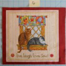 Purrfect Notions Cats Fabric Squares Quilting Cotton RJF Fabrics 10 1/2" x 12 G