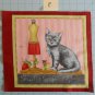 Purrfect Notions Cats Fabric Squares Quilting Cotton RJF Fabrics 10 1/2" x 12 E