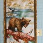 Four Seasons Wee Wildlife Fabric Quilting Cotton Winter Bear 10 1/2" x 23" A