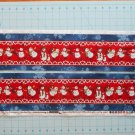 Chilly Silly Snowmates Studio E Fabric Cotton 2 Strips Pieces 5" x 23"