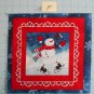Chilly Silly Snowmates Studio E  Fabric Squares Quilting Cotton 11 1/2" x 11  F