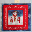 Chilly Silly Snowmates Studio E  Fabric Squares Quilting Cotton 11 1/2" x 11  D