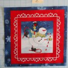 Chilly Silly Snowmates Studio E  Fabric Squares Quilting Cotton 11 1/2" x 11  C