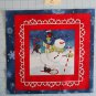Chilly Silly Snowmates Studio E  Fabric Squares Quilting Cotton 11 1/2" x 11  C