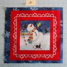 Chilly Silly Snowmates Studio E  Fabric Squares Quilting Cotton 11 1/2" x 11  A