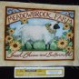 Farm Theme Sheep Meadowbrook Farm Fabric Square Crafts Quilting Cotton 8" x 10"
