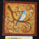 Bluebird Fabric Square for Crafts or Quilting Cotton  8" x 8"