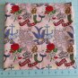 Pink Mermaid Tattoo Fabric Fat Quarter Challis & Roos Fabric Traditions