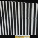Brights and Pastels Black and White Stripes Fabric Windham Remnant 13" x 44"