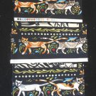 3 Catkin Fabric Border Pieces  In The Beginning Cotton 5 1/2" x 11" Each.
