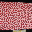 Red Rooster Patchwork Pals Red Fabric Remnant 12" x 44"