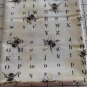 Bees & Alphabet on Cream Garden Tales by Tracie Lyn Huskamp Fabric Fat Quarter