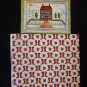 Gazebo Scene 15 3/4" x 11 3/4"  Fat Quarter Red Boots Gloves Windham Fabrics d