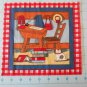 Schoolhouse Desk Fabric Square Crafts Quilting Cotton 8 1/2" x  8 1/2"