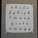La Petite Ecole French General Brown Alphabet Fabric Sq Moda 10 1/2" 11 1/2" d