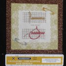 Sewing Theme Cross Stitch Fabric Square for Crafts or Quilting Cotton  6" x 6"