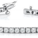 PINK SAPPHIRE & DIAMOND LINK TENNIS BRACELET 14K GOLD
