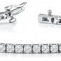 PINK SAPPHIRE & DIAMOND LINK TENNIS BRACELET 14K GOLD