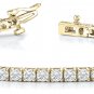 PINK SAPPHIRE & DIAMOND LINK TENNIS BRACELET 14K GOLD