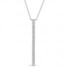 Double Row Diamond Bar Necklace 14k Gold