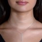 Double Row Diamond Bar Necklace 14k Gold