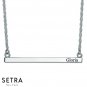 Name Plate Long Bar Necklace 14K Gold