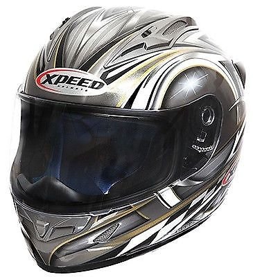 Xpeed XF705 Spider Full Face Helmet - Small/Silver