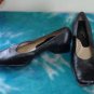 EUC - RANGONI, Made in Italy, Black Leather Low Heel Shoes/Pumps - Size 6 B