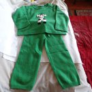 NWOT -CASHMIRACLES Boy or Girl's Green 100% Cashmere Pants & Sweater Set-Size 2T