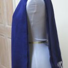 MACY'S CHARTER CLUB PURPLE 100% LAMBSWOOL SCARF 60" x 11.5" - NWT