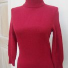 GUC - EXPRESS DESIGN STUDIO Deep Red 100% Cashmere Turtleneck Sweater - Size S