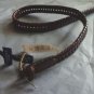 NWT - SONOMA LIFE & STYLE 1" WIDE DARK BROWN BRAIDED BELT - Size 26-28"