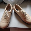 NWOB - DR. SCHOLL'S Beige Leather Double-Air Pillow Athletic Shoes Size 8 1/2 W