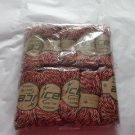 NIP - 10 Skeins *ICE* Orange/Black/Pink 100% 6-Ply Cashmere Yarn 30 g/Skein