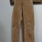 NWOT - Gorgeous JOUJOU Chestnut Brown Suede Leather Pants - Size 7/8