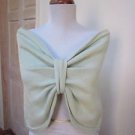 $198.- NWT-DESIGN HISTORY Ladies' Light Green 100% 4-Ply Cashmere Wrap-One Size