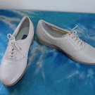 EUC -EASY SPIRIT *JP MOTION* Beige Leather Lace-Up Loafers/Shoes-Size 8 1/2 B/2A
