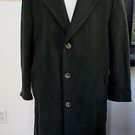 EUC - CHAPS RALPH LAUREN DARK BROWN 100% LAMBSWOOL LONG COAT- SIZE 46R