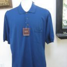 TASSO ELBA Napa (Dark) Blue Golf Polo Shirt -Size M-NWT