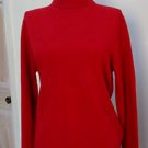EUC - CROFT & BARROW True Red 100% Cashmere Turtleneck Sweater - Size M