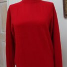 NWT - CHARTER CLUB Deep Red 100% Cashmere Mock Turtleneck Sweater - Size S