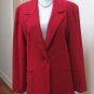 NWOT - MARVIN RICHARDS Deep Red 100% Cashmere 1-Button Jacket -Size 12P- Beauty!