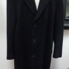 EUC - LAUREN RALPH LAUREN BLACK 100% WOOL SINGLE BREASTED COAT - SIZE 44S