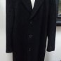 EUC - LAUREN RALPH LAUREN BLACK 100% WOOL SINGLE BREASTED COAT - SIZE 44S