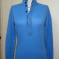 NWOT-B. CHYLL Heather Blue & Brown 100% Cashmere Mock Turtleneck Sweater-Size XS