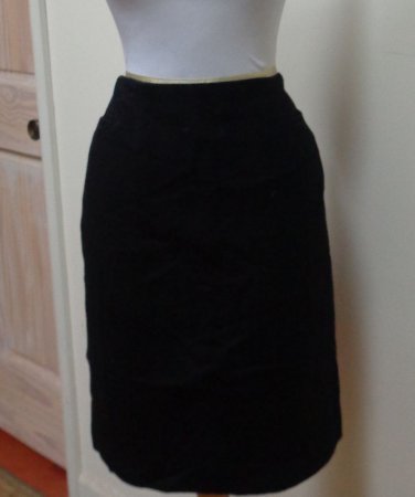 EUC - Stunning ZION Black Wool/Cashmere Blend Pencil Skirt - Size 8