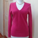EUC - APT. 9 Heather Pink 100% Cashmere V-Neck Sweater - SizeM - Stunning!!!!